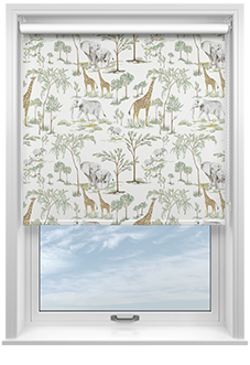 Safari Sights, Brights - Twist&Fit Roller Blind